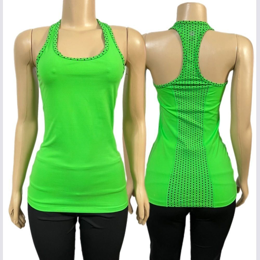 Victorias Secret VSX Sexy Sport unlined Tank top green / black Xsmall